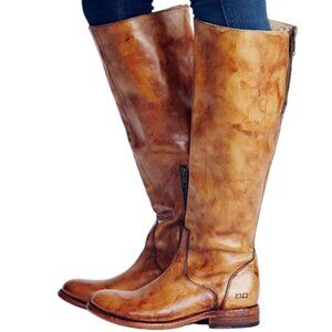 BED STU Tess Distressed Leather Riding Boots BedStu Size 7.5